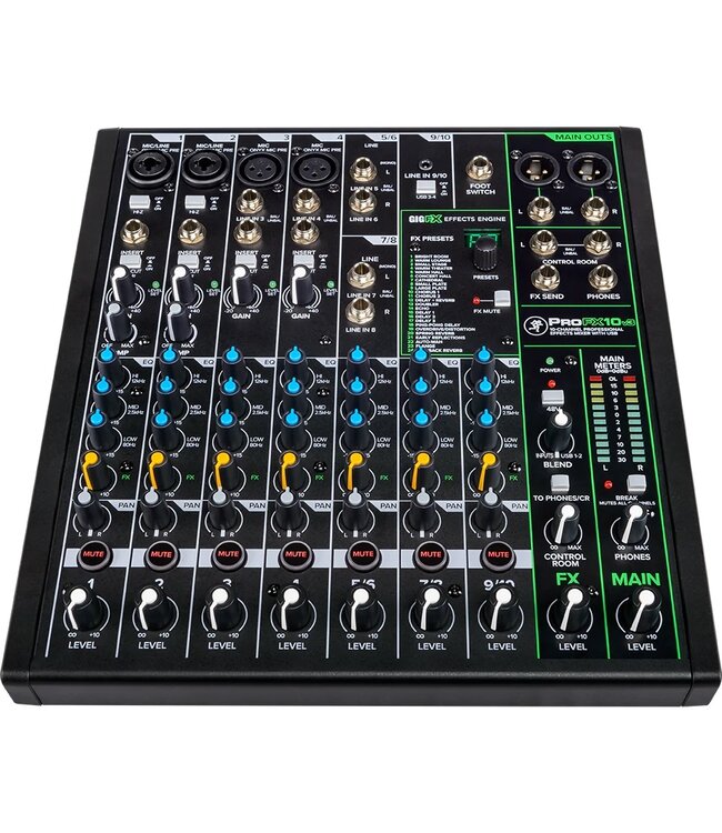 Mackie ProFX10v3 FX-mixer met USB-interface