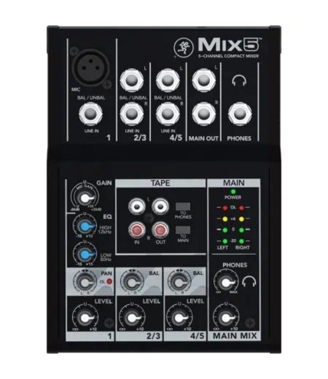 Mackie MIX5 mixer 14/04/2023