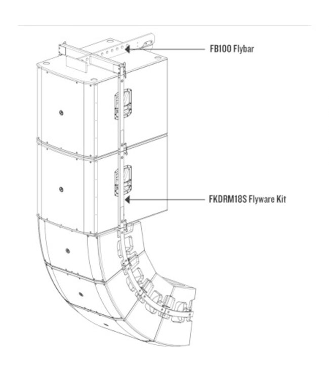 Mackie FKDRM18S flyware kit voor DRM18S