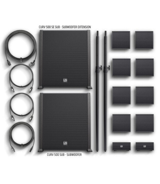 LD Systems CURV 500 PS portable line array stereo PA-systeem