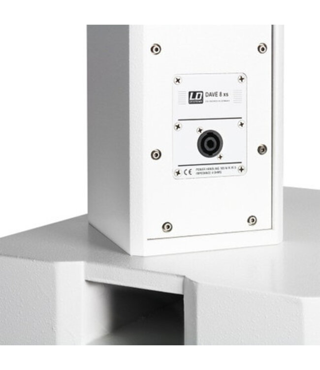 LD systems Dave 8 XS draagbaar PA-systeem wit