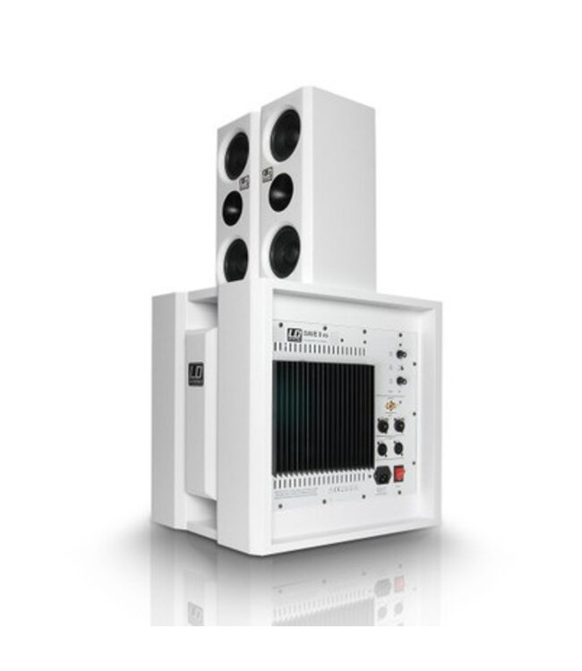 LD systems Dave 8 XS draagbaar PA-systeem wit
