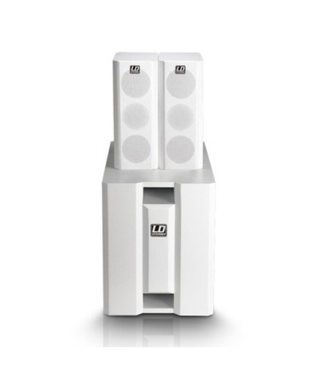 LD systems Dave 8 XS draagbaar PA-systeem wit