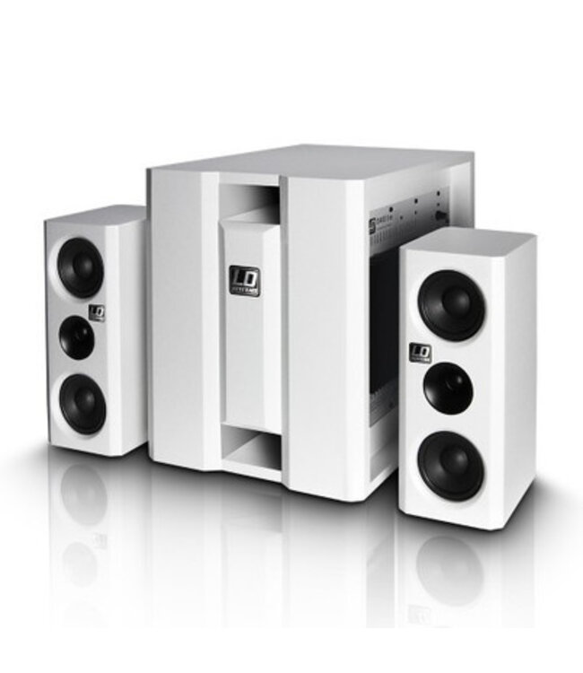 LD systems Dave 8 XS draagbaar PA-systeem wit