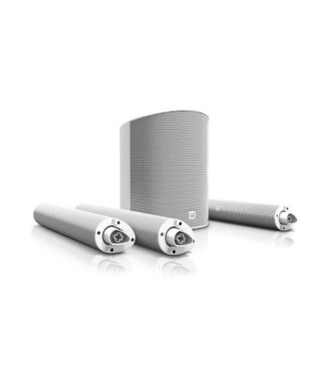 LD systems MAUI 5 wit Draagbaar Column PA Systeem met Bluetooth en ingebouwde Mixer