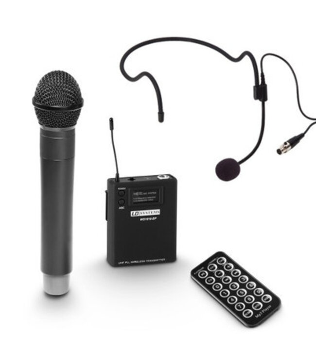 LD Systems ROADBUDDY 10 HBH 2 Accu Bluetooth Speaker met Headset en Hand Microfoon - Let op: laatste voorraad op=op