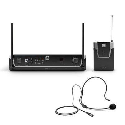 LD Systems U300 serie BPH Draadloos Microfoonsysteem met Bodypack en Headset