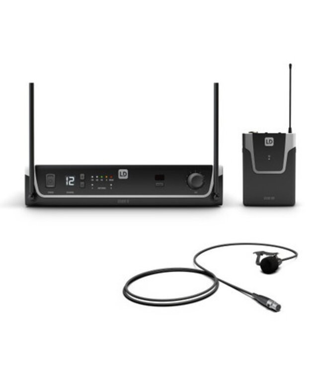 LD Systems U300 serie BPL Draadloos microfoonsysteem met bodypack en lavalier microfoon