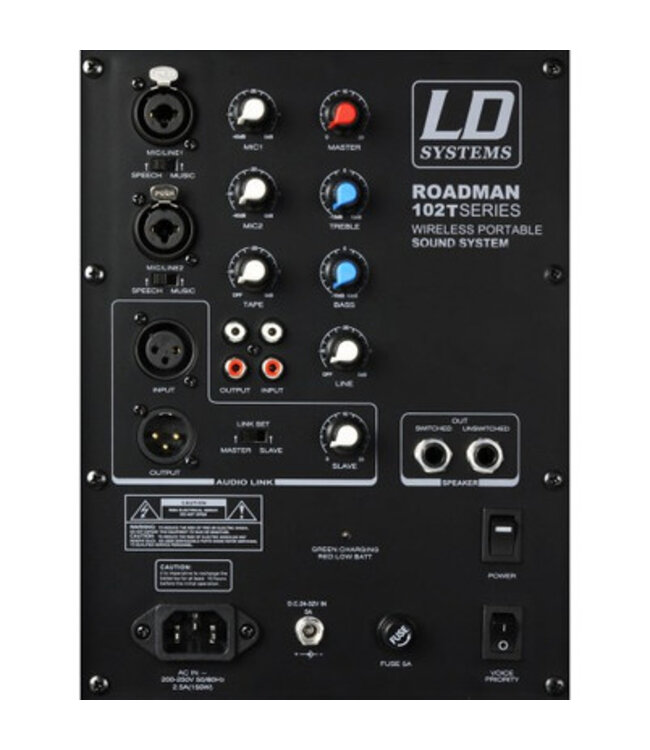 LD Systems Roadman 102 HS Draadloze Accu Luidspreker met Headset