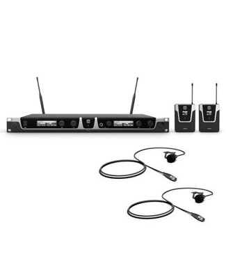 LD Systems U500 serie BPL 2 Draadloze dasspeld microfoon systeem met transmitter en bodypacks