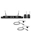 LD systems U500 serie BPL 2 Draadloze dasspeld microfoon systeem met transmitter en bodypacks
