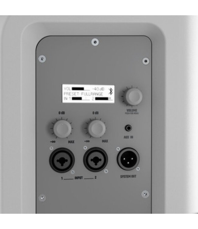 LD Systems ICOA 15 A BT 15 inch Fullrange Bluetooth Coaxiale speaker Wit