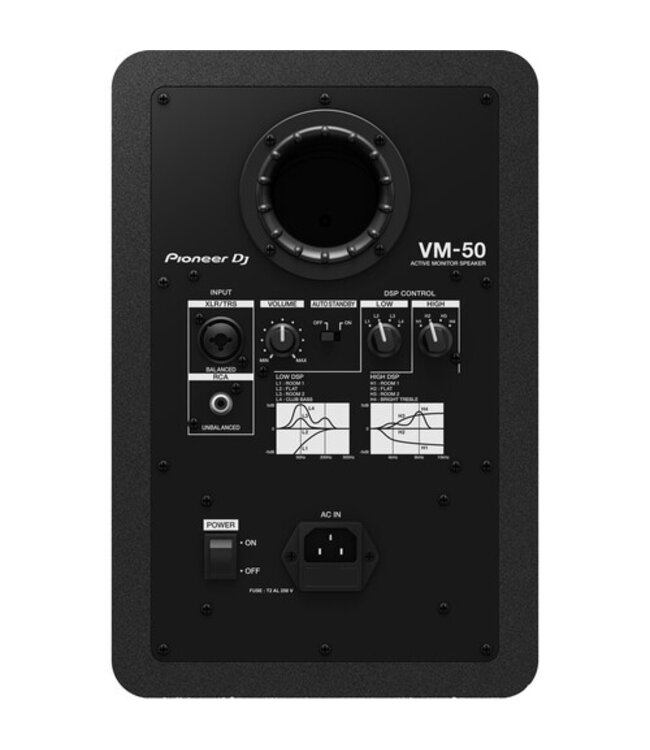 Pioneer VM-50 DJ monitor Zwart