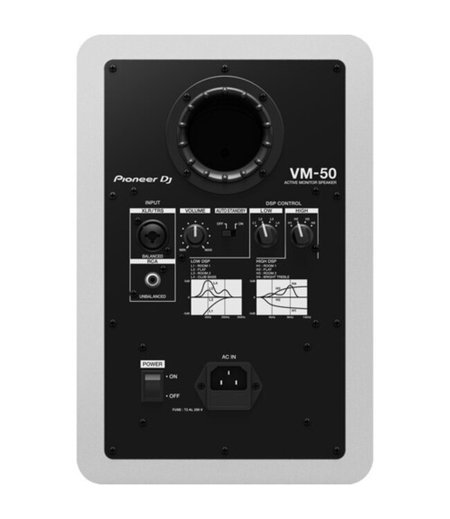 Pioneer VM-50 DJ monitor Wit