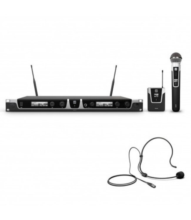 LD Systems U500 serie HBH 2 Draadloze microfoon met headset / Bodypack