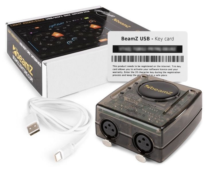 Beamz DMX lightrider USB interface met WiFi