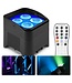 4x Beamz BBP94W accu LED Uplights met tas
