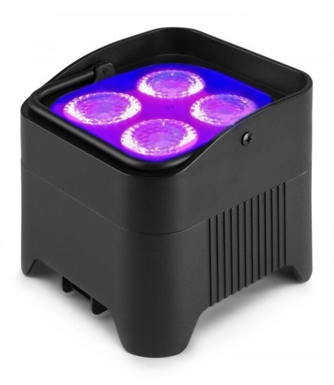 Beamz 8x BBP94W accu Uplight in flightcase