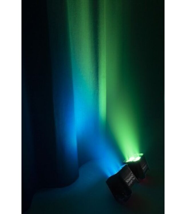 Beamz BBP94W accu Uplight set van 6 met tas