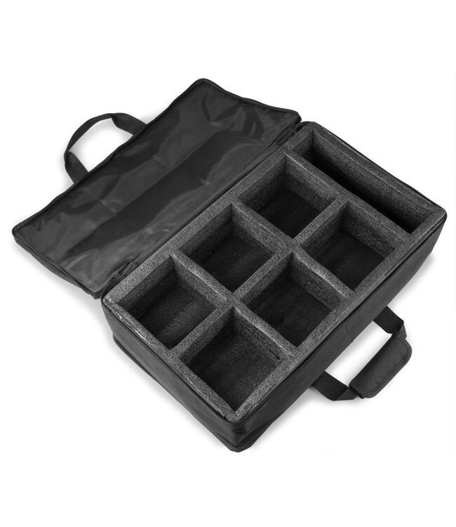 Beamz BBP94W accu Uplight set van 6 met tas