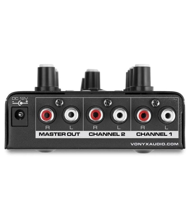 Vonyx STM500BT 2-kanaals mixer met Bluetooth en mp3 speler