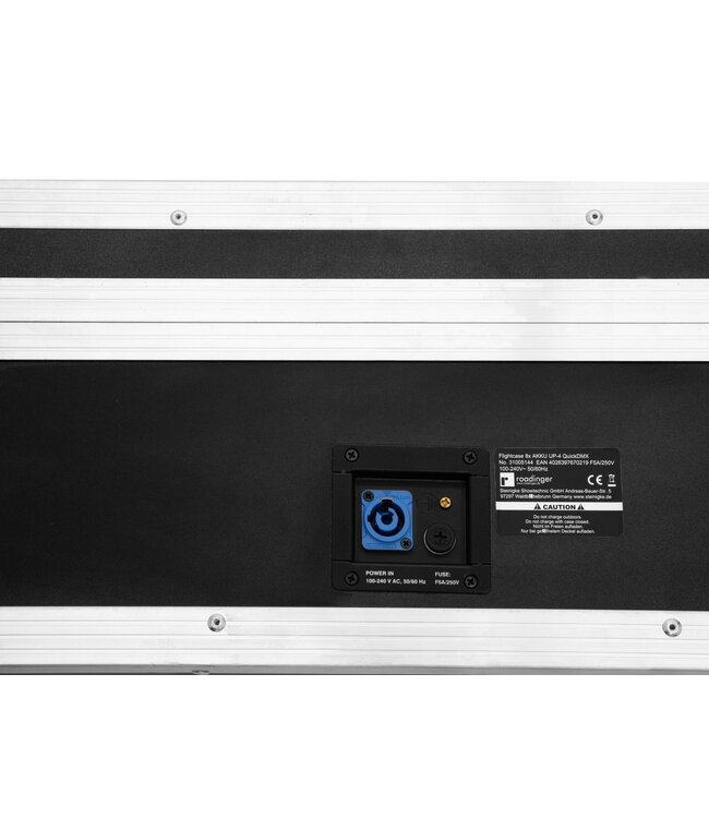 ROADINGER Flightcase 8x AKKU UP-4 QuickDMX