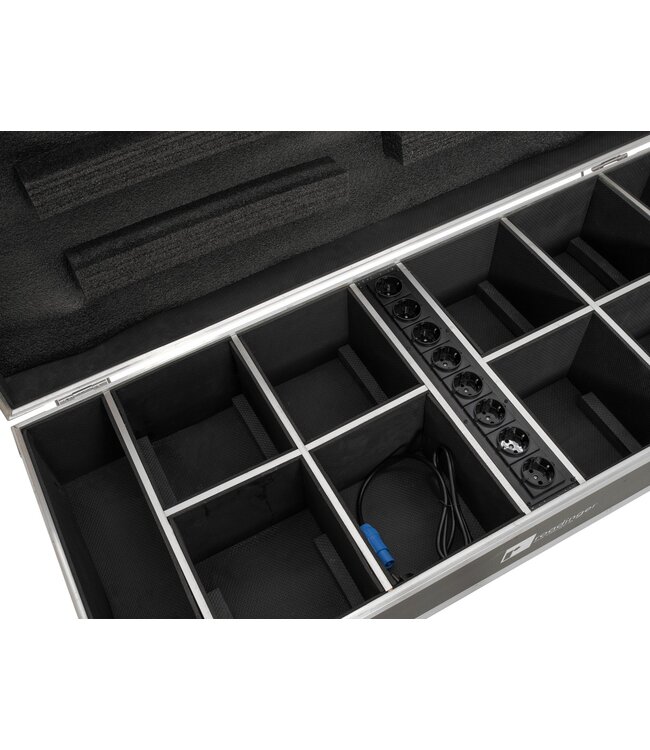 ROADINGER Flightcase 8x AKKU UP-4 QuickDMX