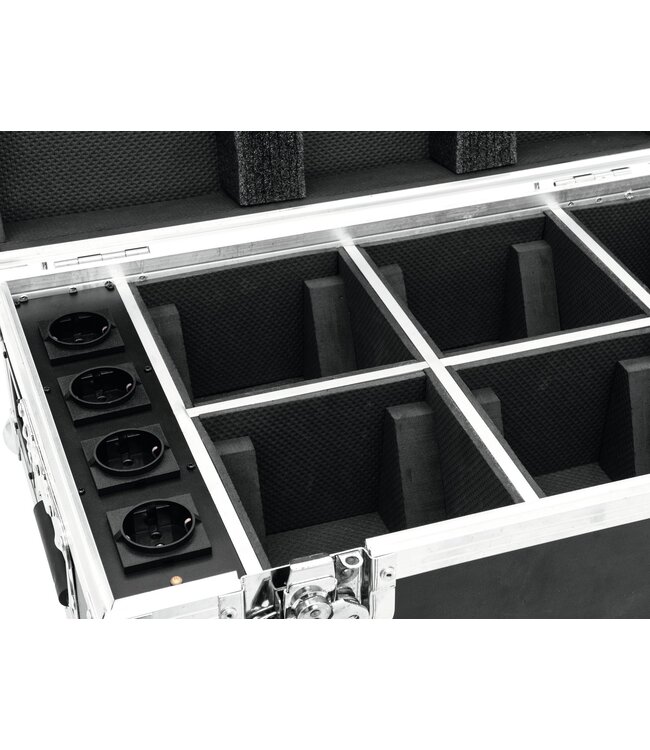ROADINGER Flightcase 4x AKKU TL-3 Trusslight QuickDMX