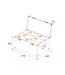 ROADINGER Flightcase 4x LED 4/7C-12 Silent Slim Spot