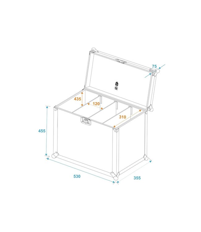 ROADINGER Flightcase 4x SLS Size L