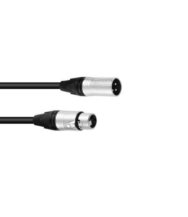 SOMMER CABLE DMX kabel XLR 3pin 3m zwart Neutrik