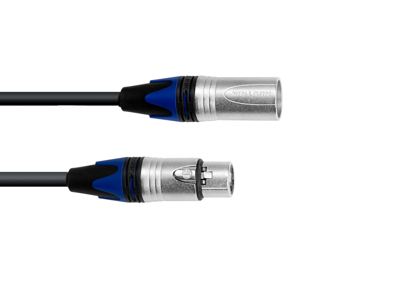 PSSO PSSO DMX kabel XLR COL blauw 3pin 5m Neutrik