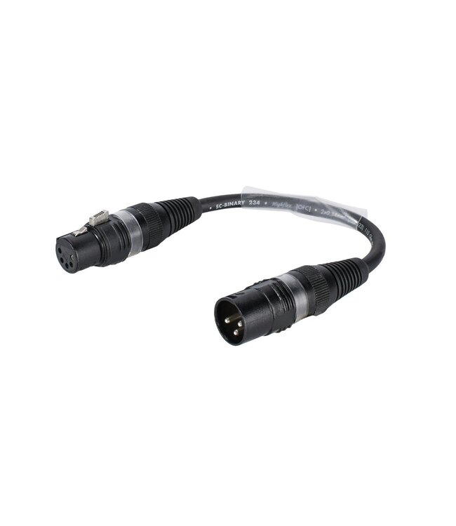 SOMMER CABLE Adapterc XLR kabel 3pin XLR(M) - 5pin XLR(F)