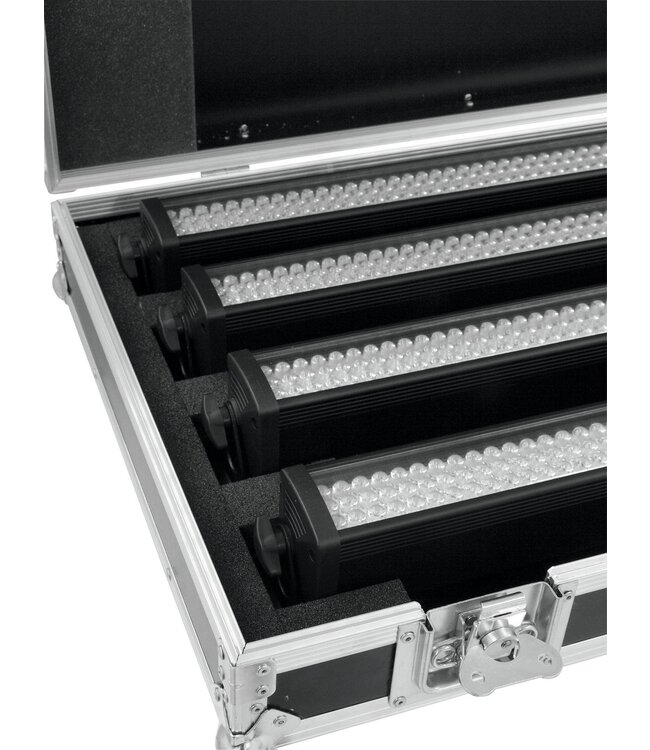 ROADINGER Flightcase 4x LED BAR-252 RGB