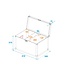 ROADINGER Flightcase 2 x LED CBB-2 COB Bar