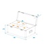 ROADINGER Flightcase 4 x LED CBB-2 COB Bar