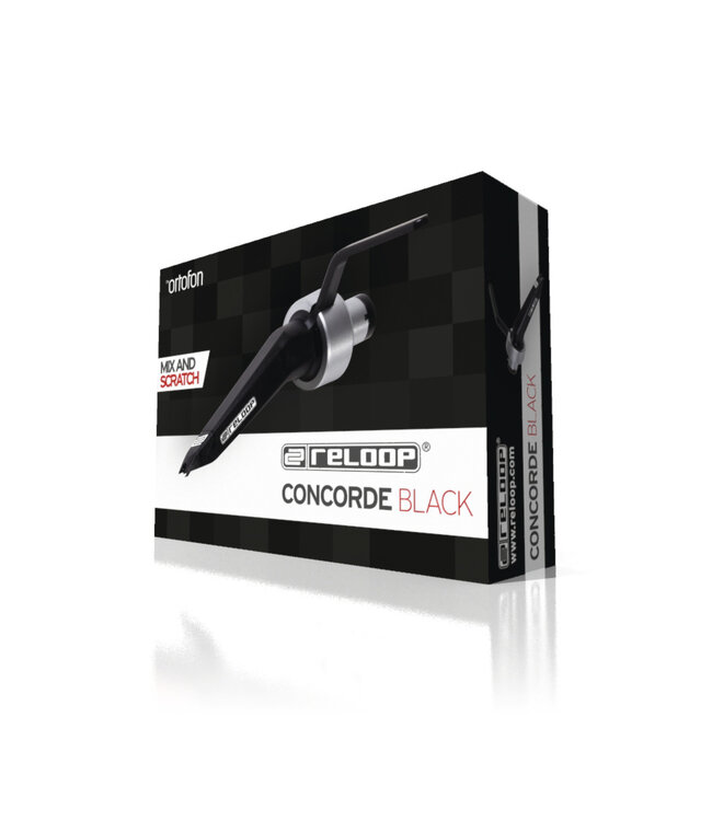 Reloop Concorde Zwart allround cartridge met stylus voor Gebalanceerd Geluid