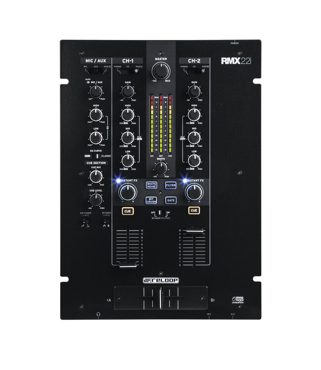 Reloop RMX-22i 2 Kanaals Club FX Digitale DJ mixer
