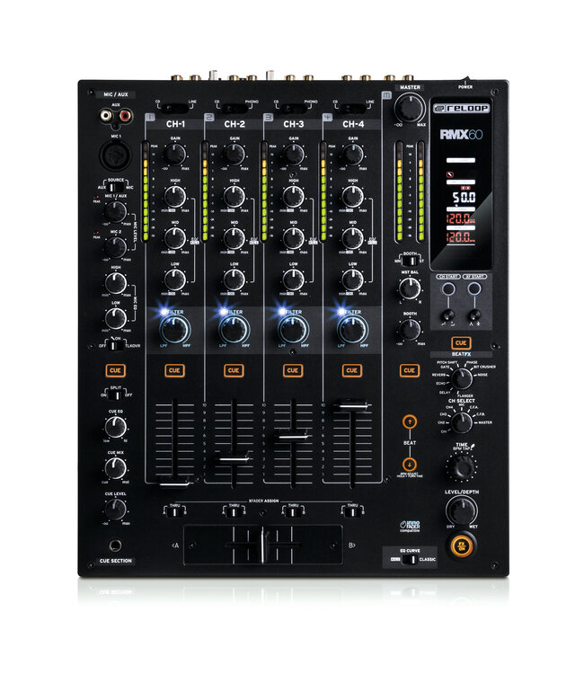 Reloop RMX-60 vierkanaals DJ mixer