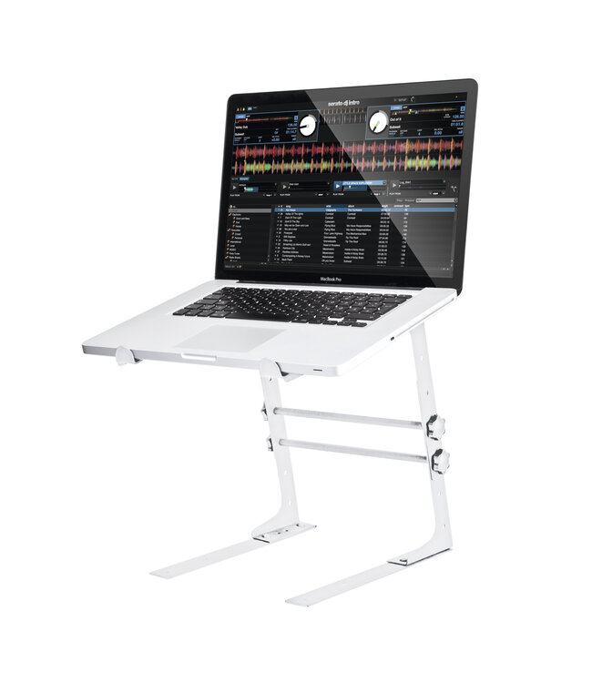 Reloop laptop standaard LTD wit met Verstelbare Hoogte