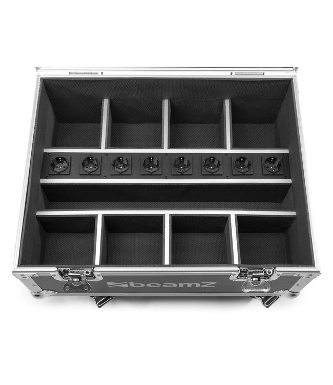 Beamz FCC9 Flightcase voor 8x BBP9 serie uplights met oplaadfunctie