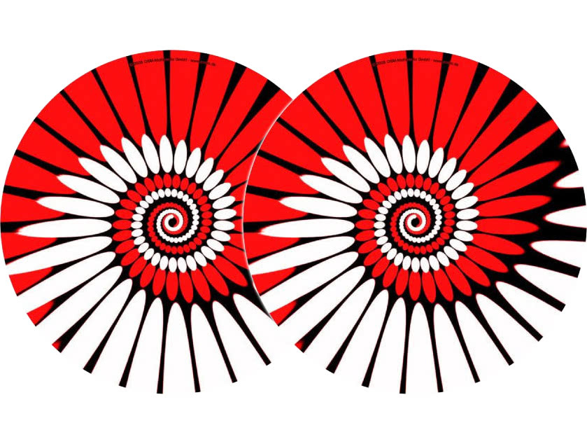 Zomo Zomo Slipmatten paint rood Doppelpack