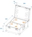 ROADINGER Flightcase 2x TSL-100/TSL-200