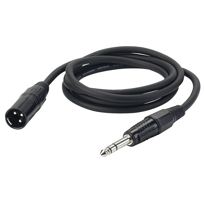 DAP FL04 - bal. XLR/Male 3 p. > Jack stereo 1,5 meter