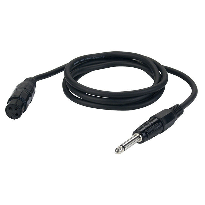 DAP DAP FL02 - unbal. XLR female 3 p. > Jack mono 3 meter
