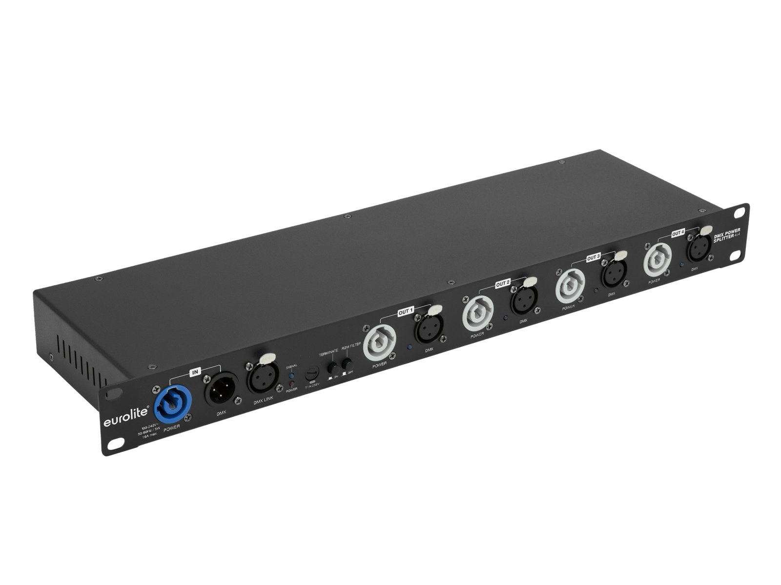Eurolite EUROLITE DMX Power Splitter 4x4 3-pin XLR