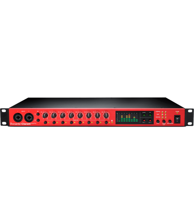 Focusrite Clarett OctoPre+ 19 inch microfoon voorversterker
