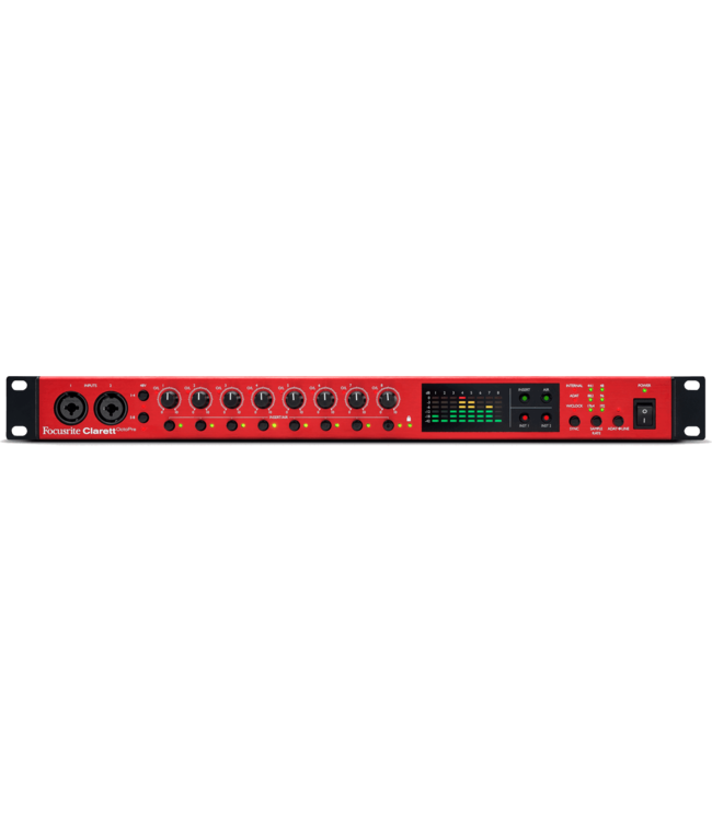 Focusrite Clarett OctoPre+ 19 inch microfoon voorversterker