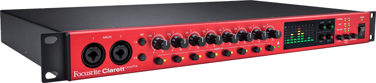 Focusrite Focusrite Clarett OctoPre+ 19 inch microfoon voorversterker