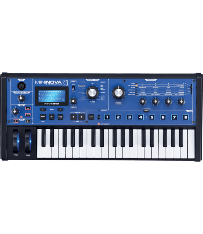 Novation MiniNova synthesizer en vocoder